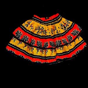 African Print Toddler Skirt